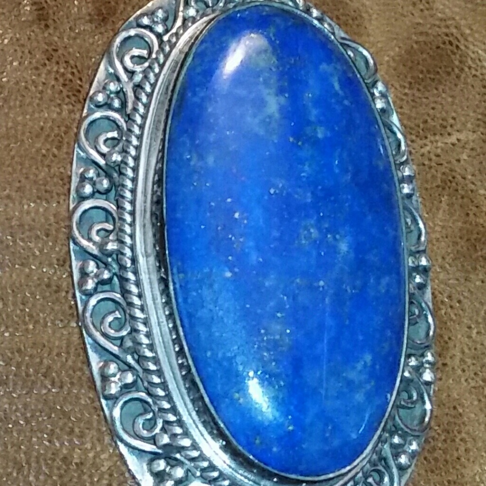 Lapis Stone & 925 Silver Pendant | Indonesia